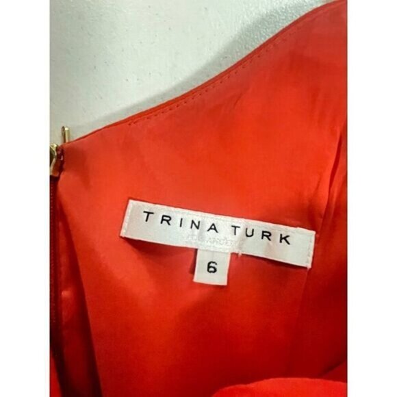 Trina Turk Cloud V-neck Poppy Jumpsuit Size 12 MSRP: $298 size 6 - Picture 6 of 6